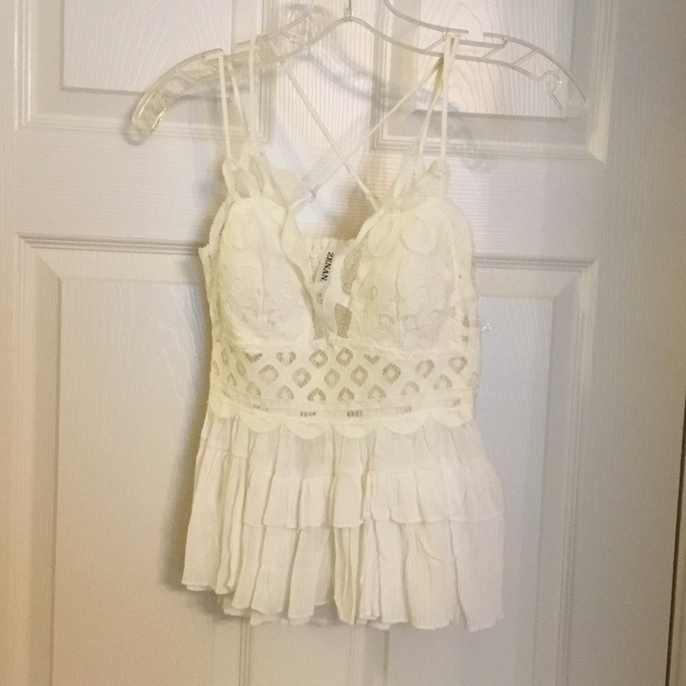 By Zenana, White, Size M
